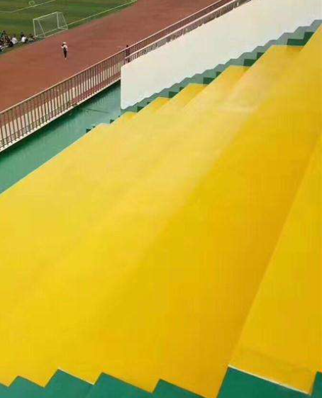 红河球场台阶翻新修补改造